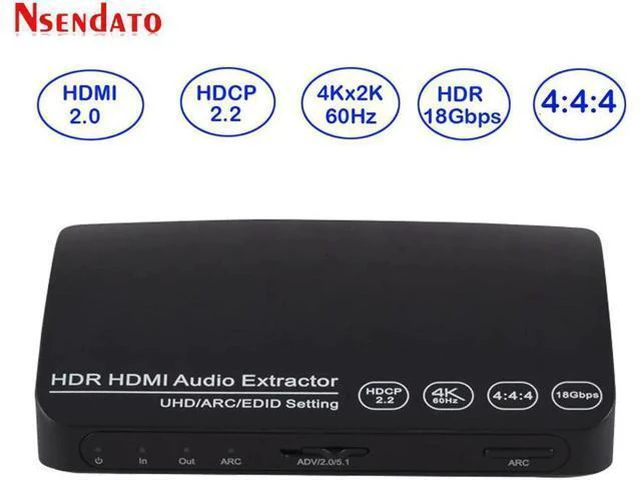 Main image of 1 In 1 Out HDR UHD HDMI 2.0 Audio Extractor Switcher 4k 60HZ HDR HDMI2.0 Audio E