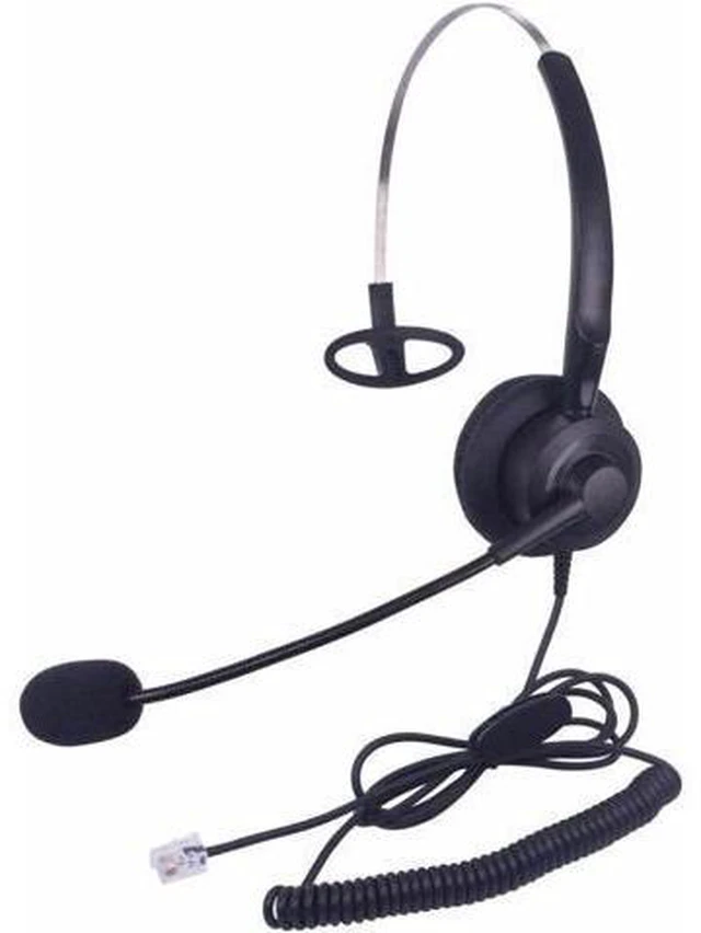Main image of Wantek mono Call Center Headphone Headset with Mic RJ11 for Avaya 1608 1616 9620