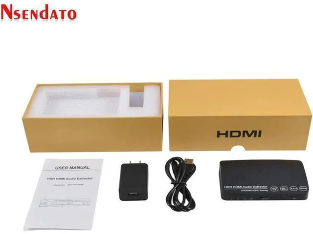 Alt view image 3 of 6 - 1 In 1 Out HDR UHD HDMI 2.0 Audio Extractor Switcher 4k 60HZ HDR HDMI2.0 Audio E