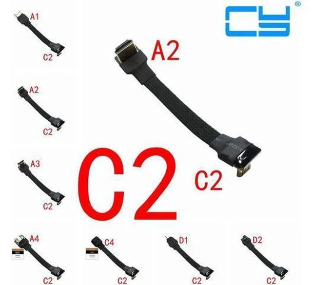 Main image of Mini HDMI Micro HDMI Adapter 5cm-50cm FPC Ribbon Flat HDMI 2.0 Cable shielded fo