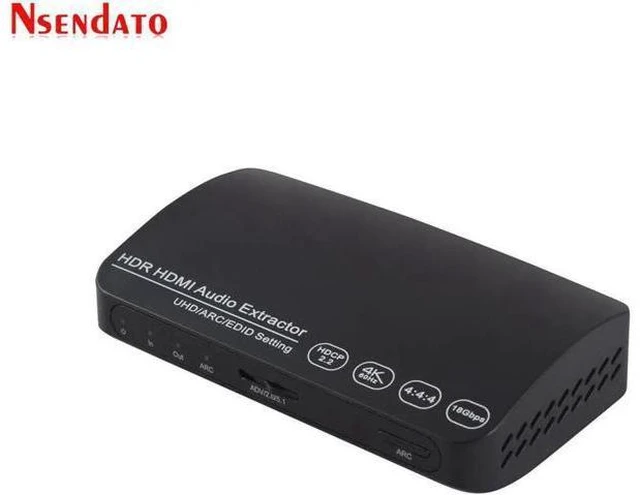 Alt view image 4 of 6 - 1 In 1 Out HDR UHD HDMI 2.0 Audio Extractor Switcher 4k 60HZ HDR HDMI2.0 Audio E