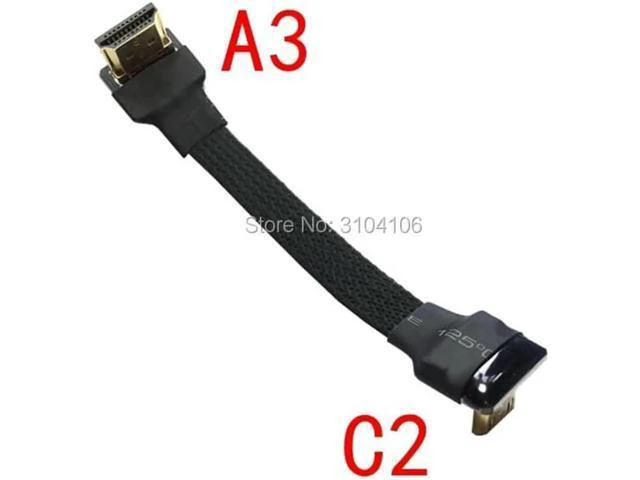 Alt view image 4 of 6 - Mini HDMI Micro HDMI Adapter 5cm-50cm FPC Ribbon Flat HDMI 2.0 Cable shielded fo