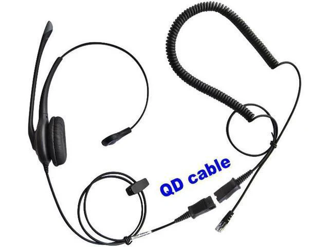 Alt view image 5 of 6 - Monoral Call center RJ11 RJ9 plug headset communication headset Noise canceling