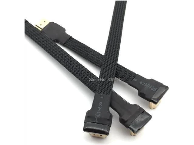 Alt view image 6 of 6 - Mini HDMI Micro HDMI Adapter 5cm-50cm FPC Ribbon Flat HDMI 2.0 Cable shielded fo