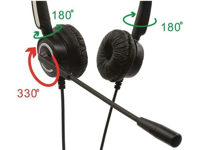 Alt view image 2 of 5 - Professional light weight headset for call center office headset with micophone