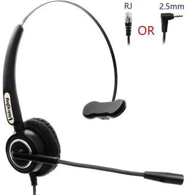Main image of Call center headset with RJ9 plug office headset with noise canceling microphone
