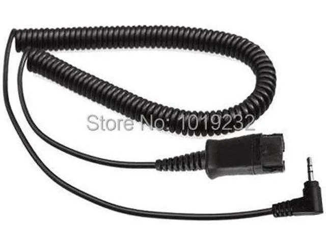 Alt view image 5 of 6 - 2.5mm plug phone headset call center headset, QD cord, Volume and Microphone Mut