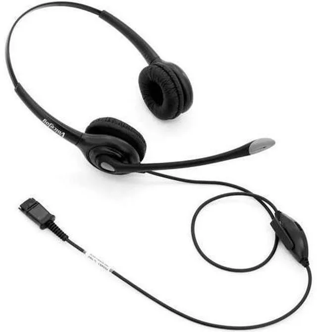 Alt view image 6 of 6 - 2.5mm plug phone headset call center headset, QD cord, Volume and Microphone Mut