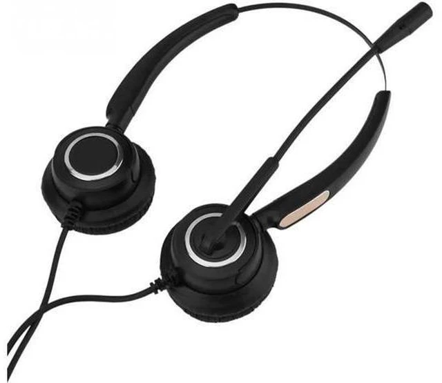 Alt view image 2 of 6 - Fashionable Call Center USB Headset Light Weight Noise Cancelling USB Call Cente