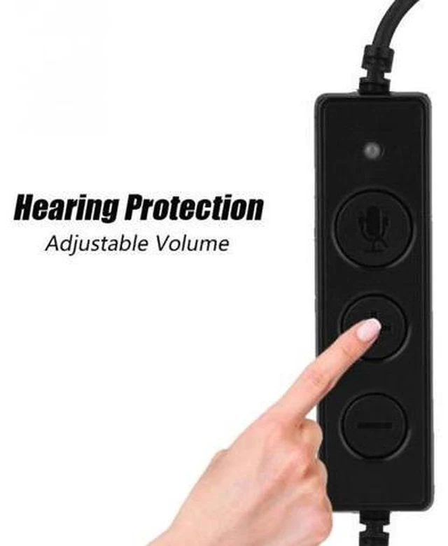 Alt view image 4 of 6 - Fashionable Call Center USB Headset Light Weight Noise Cancelling USB Call Cente