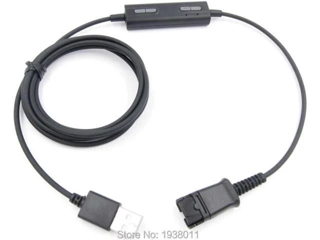 Alt view image 3 of 6 - USB Plug Corded Headphone for laptop,PC,computer, Call Center Noise Cancelling H