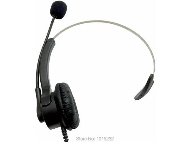 Alt view image 4 of 5 - call center headset with RJ9 plug office telephone RJ9 headset Noise Canceling M