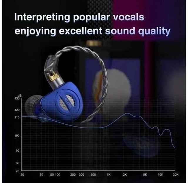 Alt view image 4 of 5 - TRN MT4 Pro in Ear Monitor,Dual Dynamic HiFi Earphones,10mm DLC IEM,6mm Titanium