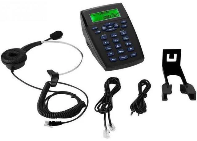 Main image of Headset Telephone Caller ID Display Function Call Center Telephone Noise Cancell