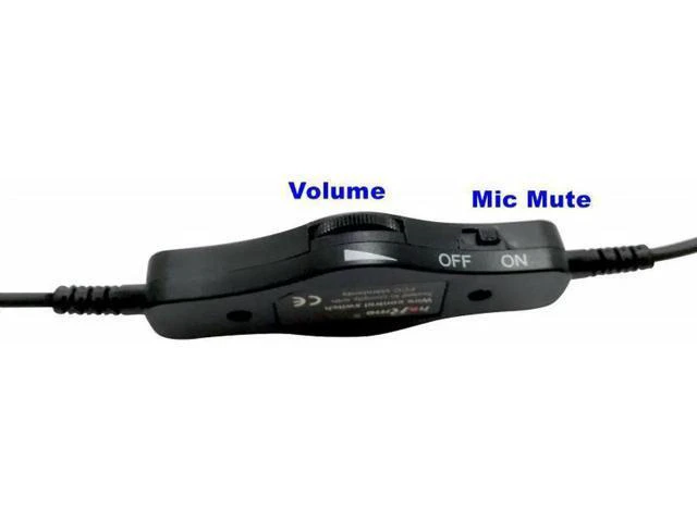 Alt view image 2 of 5 - Volume and Microphone Mute function Call Center corded headset RJ9/RJ11 plug Hea