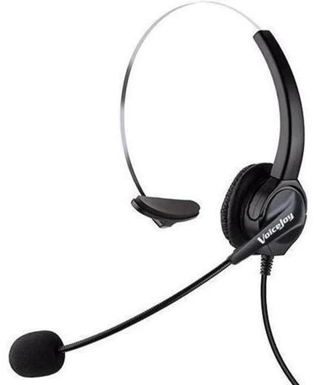 Main image of VoiceJoy Call center headset Telephone RJ9 plug headset ONLY for AVAYA Phone 160