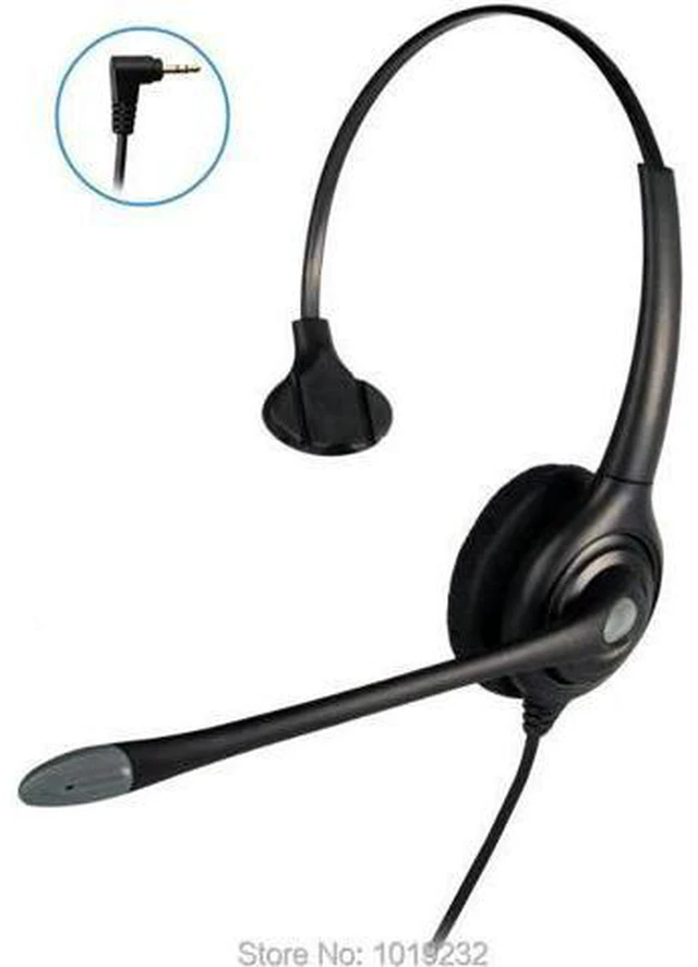 Main image of Professional call center headset with 2.5mm plug for CISCO SPA series SPA501, 50