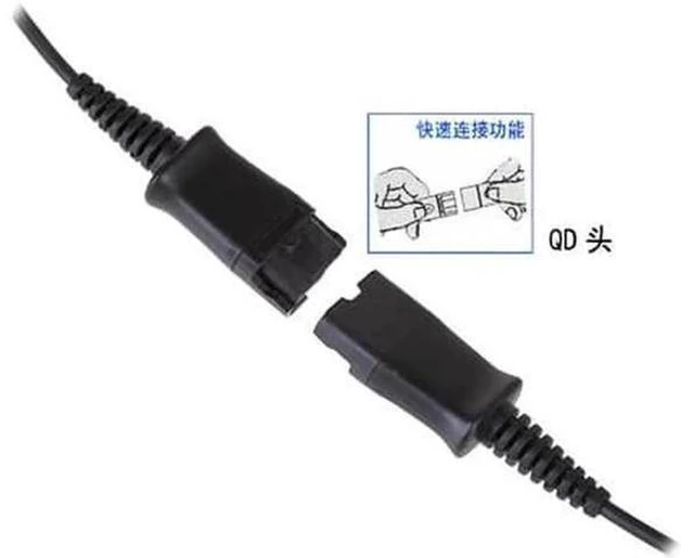 Alt view image 5 of 6 - Professional call center headset with 2.5mm plug for CISCO SPA series SPA501, 50