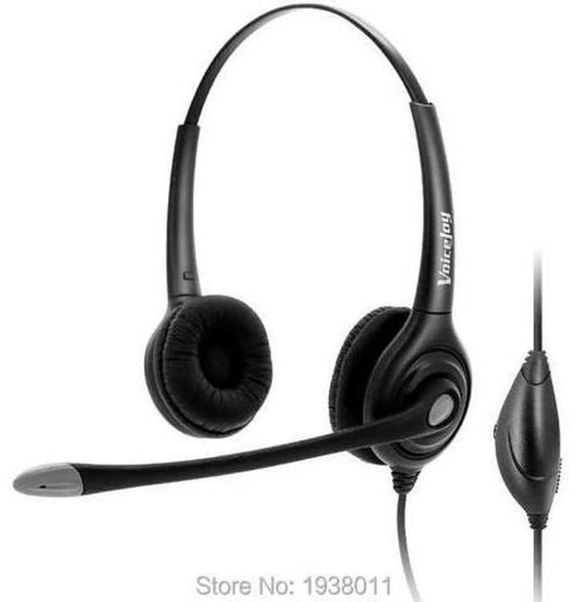 Main image of Volume+Mute+ Binaural RJ9/RJ10 plug headset wtih QD (Quick Disconnect) cable Noi