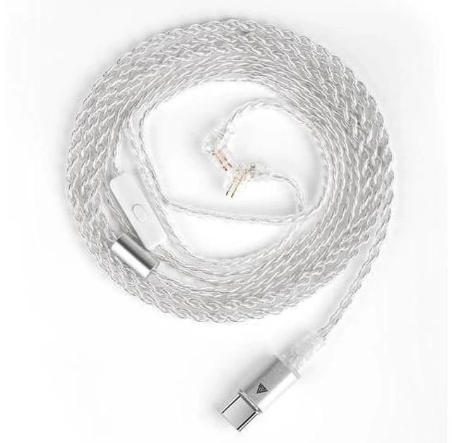 Main image of QKZ TC100 in Ear Monitor Cable,Type-C Plug with Microphone IEM Cable, Replacemen