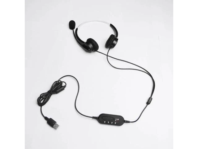 Alt view image 4 of 5 - 2017 Hands-free Call Center USB Plug Binaural Surround Stereo Headset with Mic M