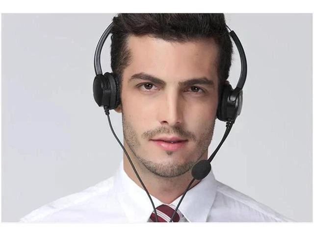 Alt view image 5 of 5 - 2017 Hands-free Call Center USB Plug Binaural Surround Stereo Headset with Mic M