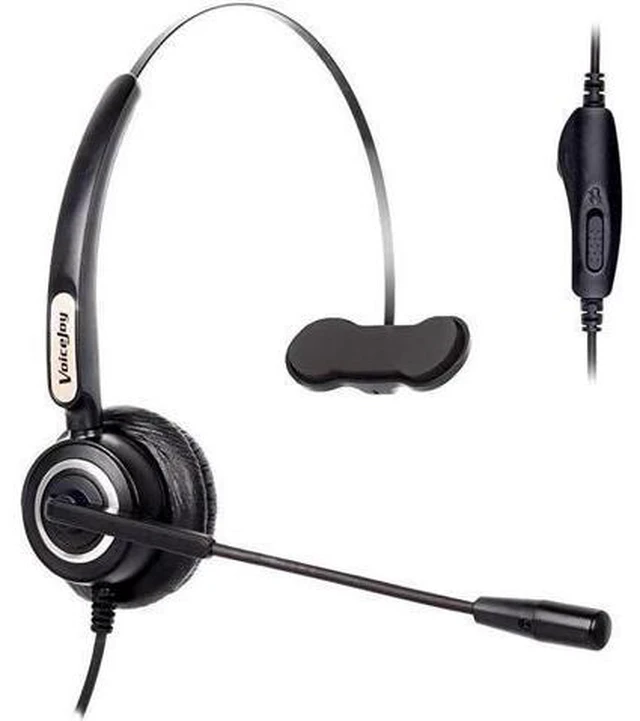 Main image of Telephone RJ9 Headset Monaural with Noise Canceling Microphone for Call Center T