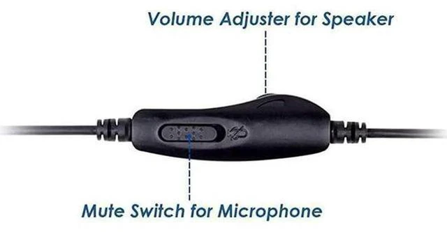 Alt view image 5 of 5 - Telephone RJ9 Headset Monaural with Noise Canceling Microphone for Call Center T