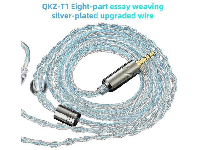 Alt view image 2 of 5 - QKZ Tl Eight-Section Silver Plated Upgrade Cable -Silver Plated Upgrade Cable -3