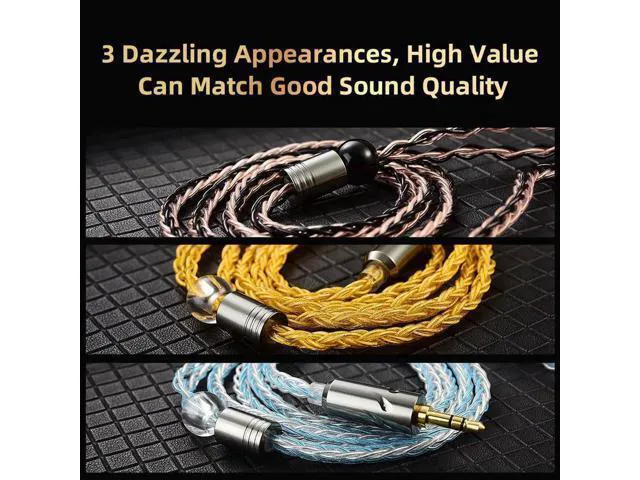 Alt view image 4 of 5 - QKZ Tl Eight-Section Silver Plated Upgrade Cable -Silver Plated Upgrade Cable -3