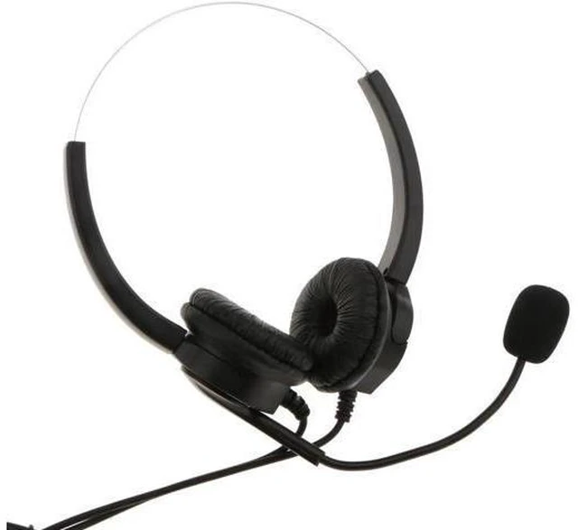 Alt view image 3 of 6 - VD530D Hands- Corded Customer Service Call Center Headset Noise Cancelling with