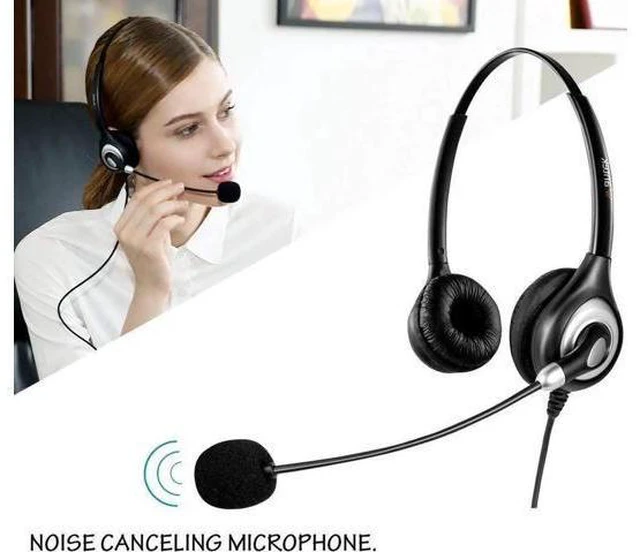 Main image of Wantek Corded USB Headsets Stereo Computer Headset with Microphone Noise Cancell