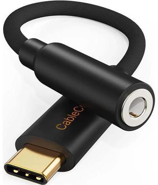 Main image of USB C to 3.5mm Headphone Adapter, CableCreation Type-C to Audio Jack Converter w