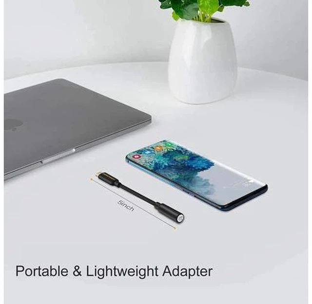 Alt view image 4 of 7 - USB C to 3.5mm Headphone Adapter, CableCreation Type-C to Audio Jack Converter w