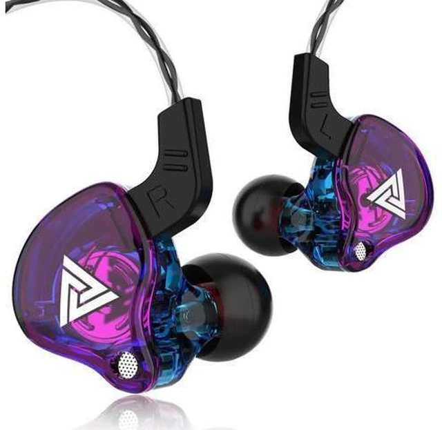 Main image of QKZ AK6 sports headphones, in-earstyle, with remote control and microphone,featu