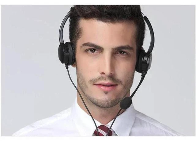 Alt view image 5 of 5 - 2017 Hands- Call Center USB Plug Binaural Surround Stereo Headset with Mic Micro