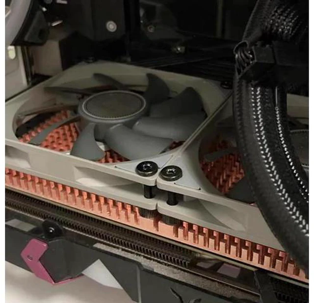 Alt view image 6 of 7 - RTX 3060 3080 3090 Backplane Pure Copper Heat Sink Graphics Card Memory Auxiliar