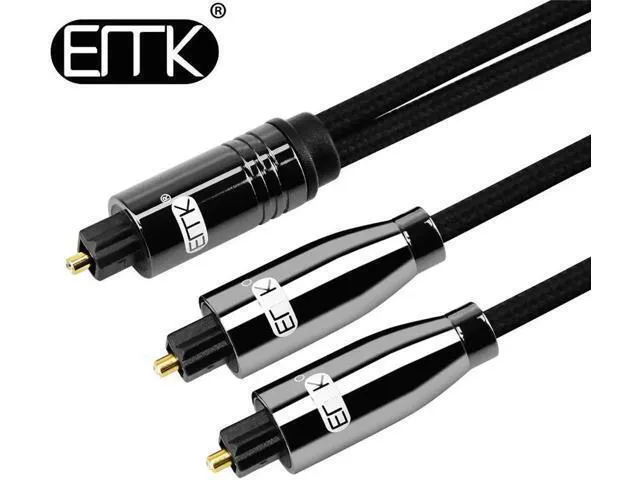 Alt view image 2 of 2 - SPDIF/Toslink Digital Optical Audio Toslink Splitter Cable SPDIF Optical Splitte