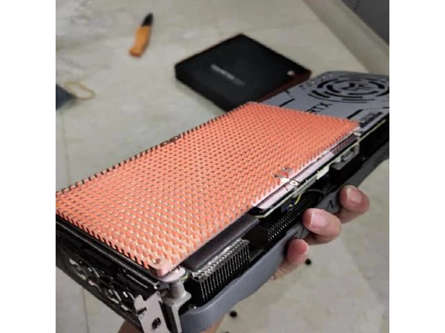 Alt view image 7 of 7 - RTX 3060 3080 3090 Backplane Pure Copper Heat Sink Graphics Card Memory Auxiliar