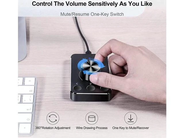 Alt view image 5 of 7 - Controller Knob with 3 Volume Control Modes and One-Click Mute Function Volume C
