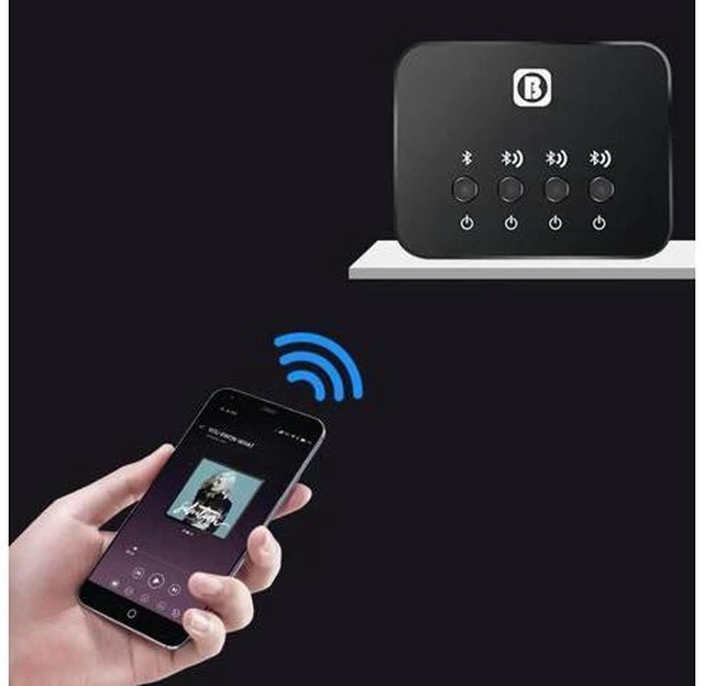 Alt view image 4 of 6 - Link Optical Transmitter Bluetooth v4.1 Multi-pair 1 to 3 Mini for TV Wireless M