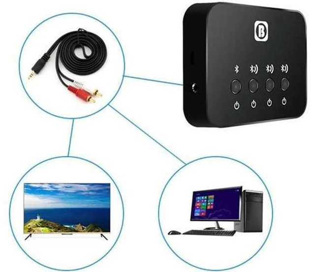 Alt view image 5 of 6 - Link Optical Transmitter Bluetooth v4.1 Multi-pair 1 to 3 Mini for TV Wireless M