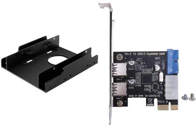 Main image of Aomoproing USB 3.0 Pci-E Expansion Card Adapter 2 Port Power Connector With 3.5