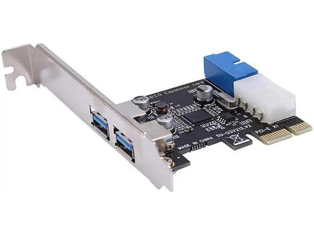 Alt view image 6 of 6 - Aomoproing USB 3.0 Pci-E Expansion Card Adapter 2 Port Power Connector With 3.5