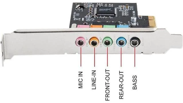 Alt view image 2 of 3 - Aomoproing Internal 5.1 3D Stereo PCI-e X1 Audio Card 32/64 Bit Sound Card PCI E