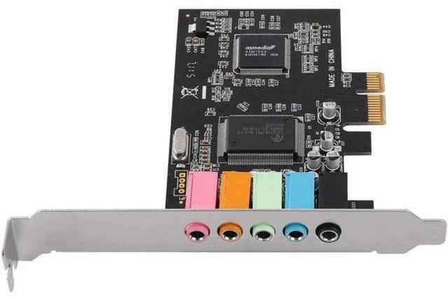Alt view image 3 of 3 - Aomoproing Internal 5.1 3D Stereo PCI-e X1 Audio Card 32/64 Bit Sound Card PCI E