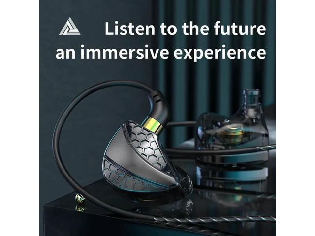 Alt view image 2 of 4 - Aomoproing QKZ Hi6T Over-ear Headphones -Monitoring Headphones -Line-ControlledB