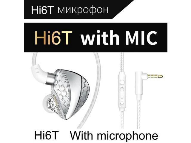 Alt view image 3 of 4 - Aomoproing QKZ Hi6T Over-ear Headphones -Monitoring Headphones -Line-ControlledB