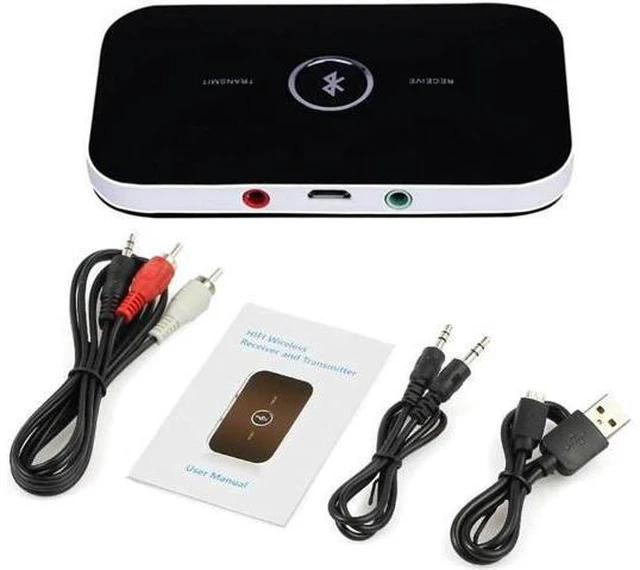 Main image of Bluetooth Transmitter & Receiver 3.5mm Audio Cable 2-in-1 Wireless Adapter for H