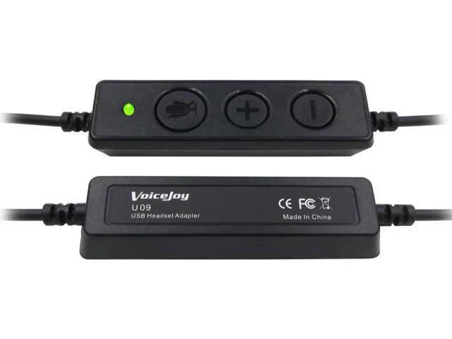 Alt view image 4 of 5 - VoiceJoy call center Headset USB plug QD cable adaptor with adjustable volume an